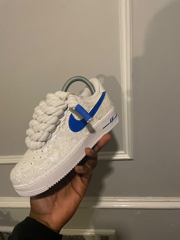 AF1 Blue Nike Tick